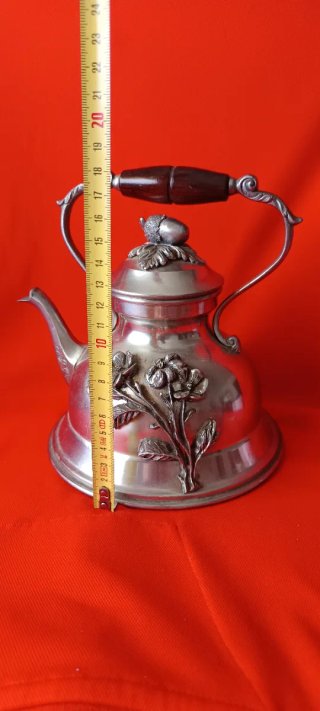 Lote Vintage Estaño Portugués Tetera/Jarra