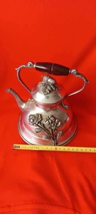 Lote Vintage Estaño Portugués Tetera/Jarra