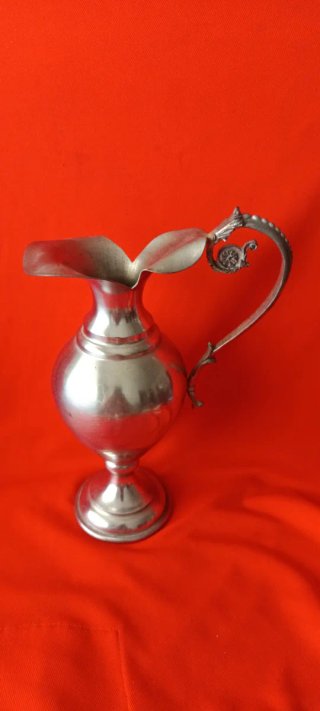 Lote Vintage Estaño Portugués Tetera/Jarra