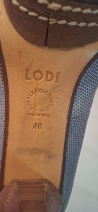 Zapatos de tacón LODI azul/gris talla 40