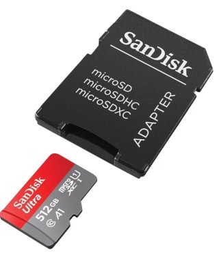 SanDisk Ultra 512 GB Micro SDXC + Adaptador
