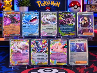 Lote 8 cartas Pokémon: Salazzle, Wailord, Cinccino