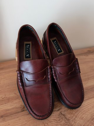 Mocassins YUCCA Couro Bordeaux Homem 39