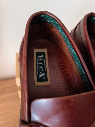 Mocassins YUCCA Couro Bordeaux Homem 39