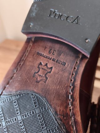 Mocassins YUCCA Couro Bordeaux Homem 39