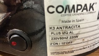 Molinillo Café Compak K3 antracita