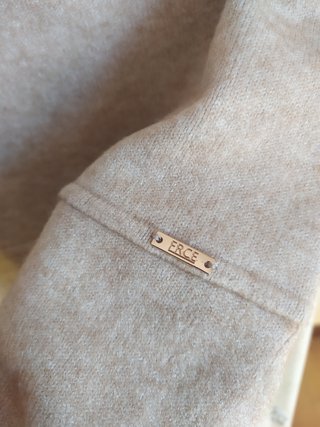 Ferrache Camisola Creme Malha Botões Dourados L