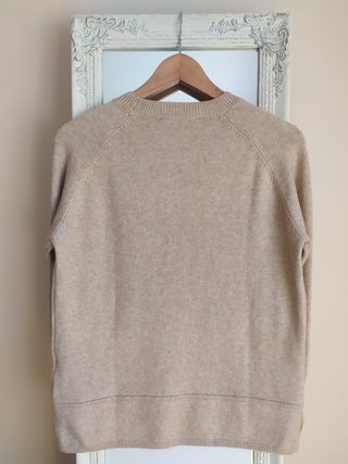 Ferrache Camisola Creme Malha Botões Dourados L