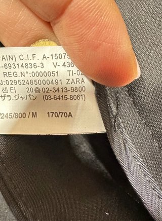 Pantalón negro mujer con raya lateral