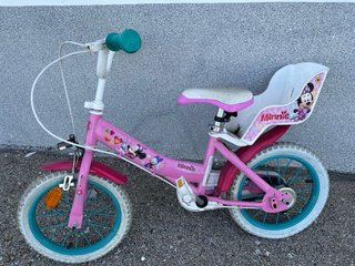Bicicleta infantil Minnie Mouse rosa
