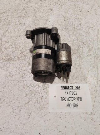 Peugeot 301501 9658308780 motor arranque 206