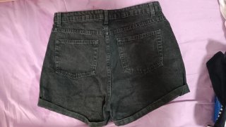 Pantalones cortos vaqueros negros