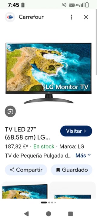 Monitor TV LG LED 27 Smart TV