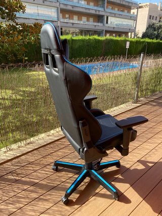 Silla Gaming DXRacer Negra y Azul