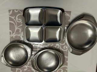 Set 4 piatti AMC in metallo