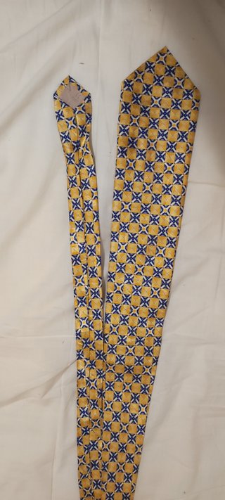 Corbata Italiana Azul y Amarilla