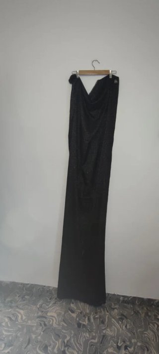 Pañuelo/Fular Negro Brillante