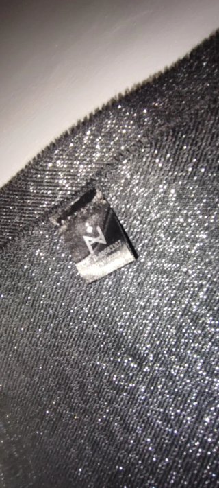Pañuelo/Fular Negro Brillante