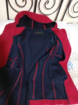 Giaccone Zara con cappuccio rosso