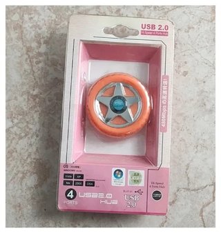 Hub Usb 2.0 High Speed 4 porte Forma ruota Auto