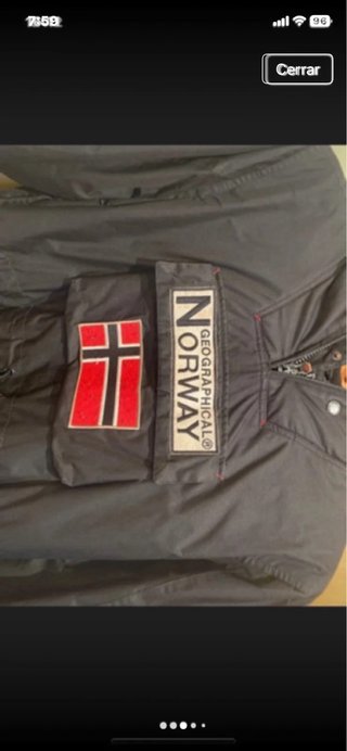 Chaqueta Geographical Norway  XL Negro/Verde