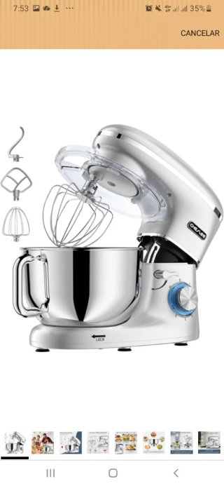 Amasadora Batidora Profesional 2000W