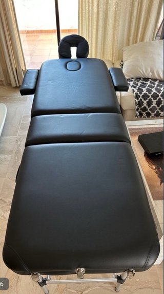 Mesa de masaje plegable negra