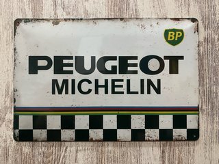 Cartel Peugeot Michelin BP