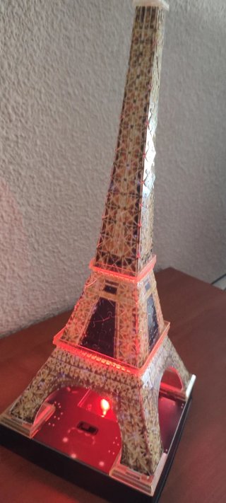 Puzzle 3D Torre Eiffel con Luz LED Night Edition
