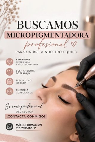 Buscamos micropigmentadora profesional autónoma
