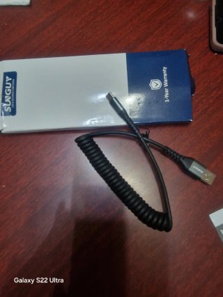 Cable SUNGAY USB en espiral