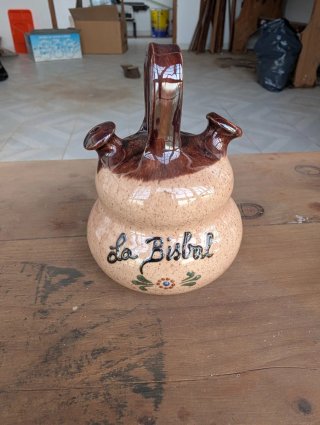 Botijo La Bisbal vintage cerámica artesanal