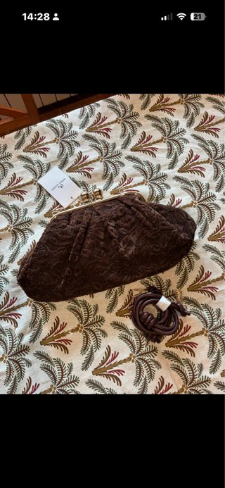 Bolso de mano Donna Alessia marrón