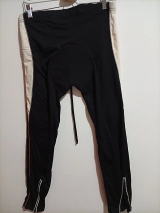 Pantalones deportivos unisex negros y naranjas