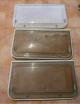 Ventanas para caravana, alguna tiene grietas