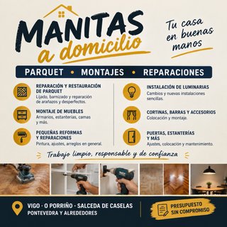 MANITAS A DOMICILIO | PARQUET | REPARACIONES