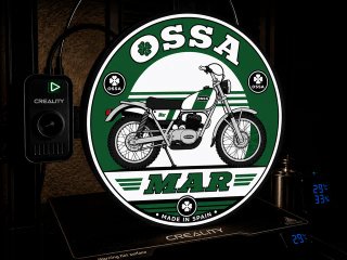 Cartel Luminoso OSSA MAR Moto Clásica