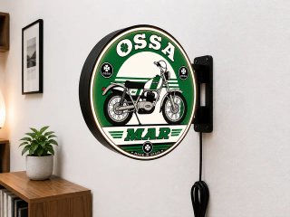 Cartel Luminoso OSSA MAR Moto Clásica