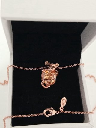 Collar Pandora Tigre Rosado