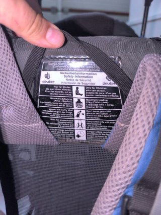 Mochila porta bebé Deuter 22kg