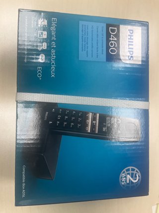 Teléfono Inalámbrico Philips D460 Negro