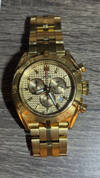 Reloj Jaguar Cronógrafo Dorado