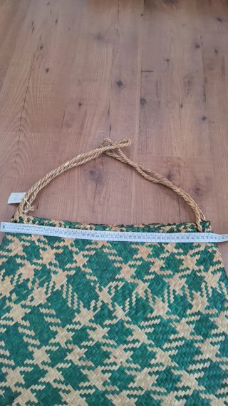 Borsa mare paglia intrecciata a mano
