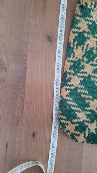 Borsa mare paglia intrecciata a mano