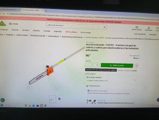 Motosierra y cortasetos para desbrozadora gasolina