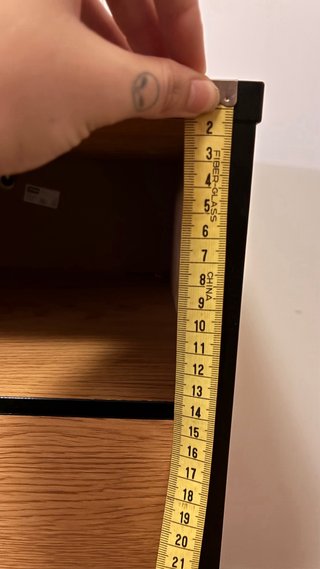 2 Mesita de noche madera y metal