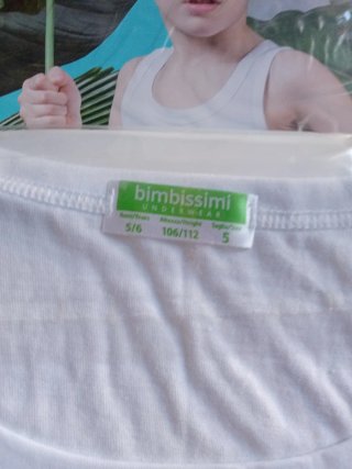 Set 6 canotte bimbo 5/6 anni cotone nuove