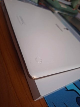 Tablet Samsung Blanca y Dorada regalo funda
