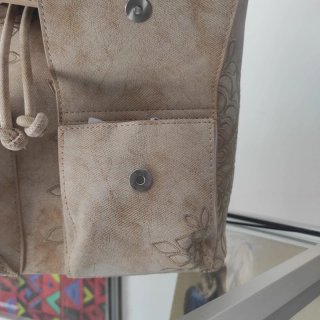 Zaino Desigual Beige con Motivi Floreali