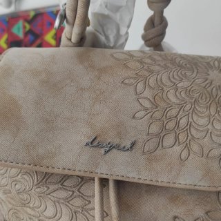 Zaino Desigual Beige con Motivi Floreali